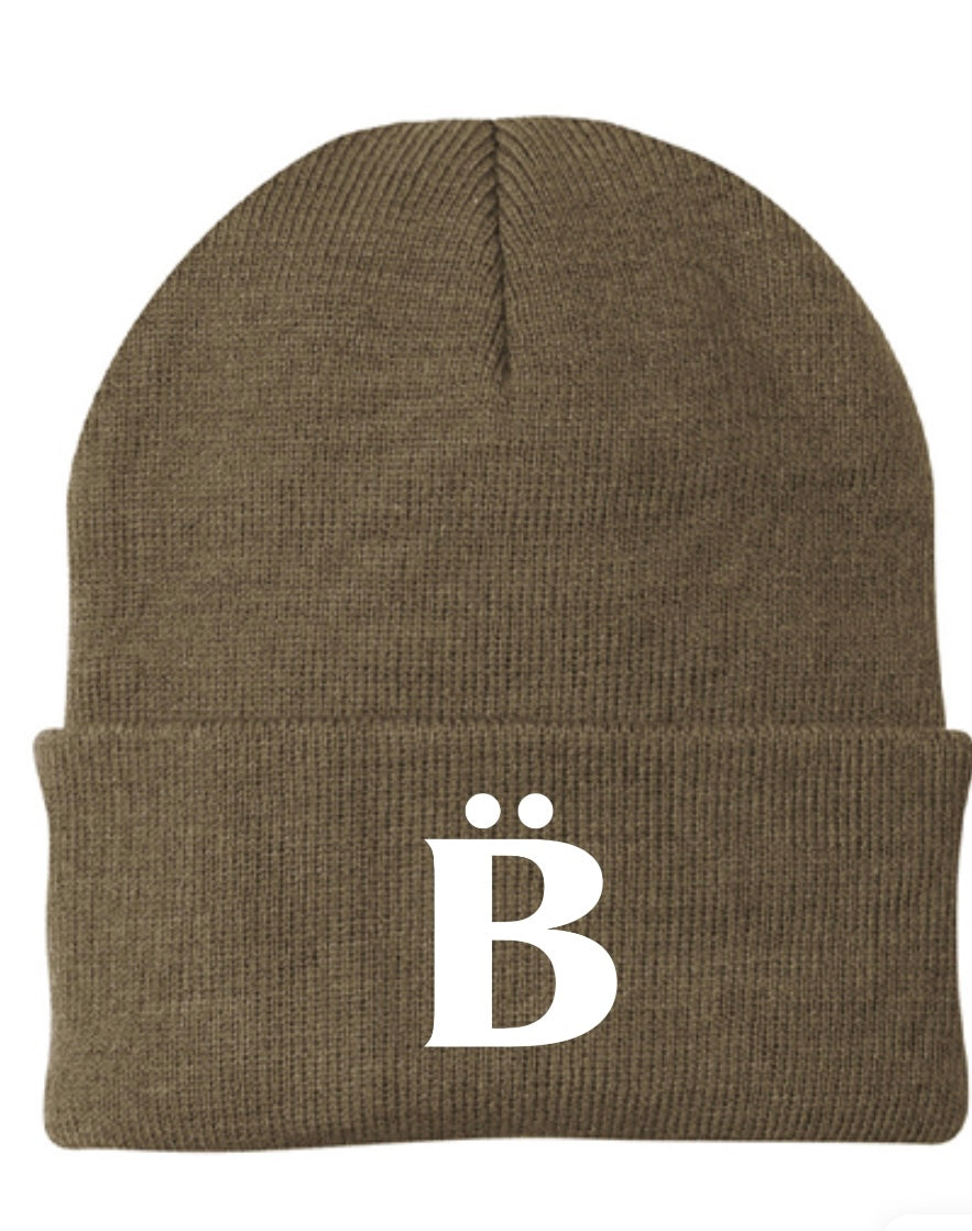 Two dots on B Beanie